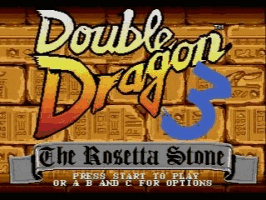 Double Dragon 3 - The Rosetta Stone Title Screen